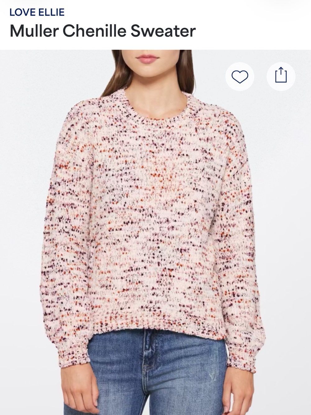 Love Ellie Muller Chenille Sweater